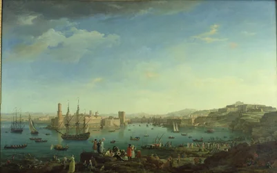 Innseilingen til havnen i Marseille, 1754